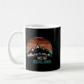 Retro Mountains New Zealand  Kaffeetasse (Links)
