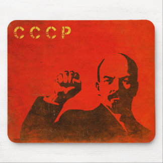 Retro Mousepad mit Vintagem Druck Lenin UDSSR