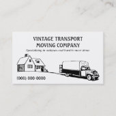 Retro Movers Business Card Visitenkarte (Vorderseite)