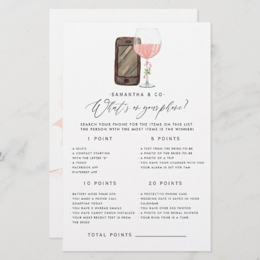 Retro Movie Christmas Brautparty Game (Vorne/Hinten)