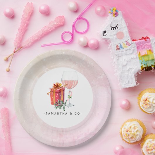 Retro Movie Christmas Party Pappteller (Party)