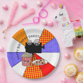 Retro Movie Night Geburtstagsparty Pappteller (Party)