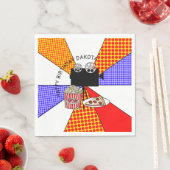 Retro Movie Night Geburtstagsparty Serviette (Beispiel)