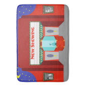 Retro Movie Theater Bath Mat Badematte (Vorderseite Vertikal)