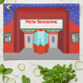 Retro Movie Theater Küche Handtuch (Gefaltet)