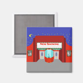 Retro Movie Theater Magnet (Vorderseite/Rückseite)