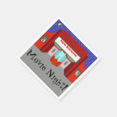 Retro Movie Theater Papier Napkins Serviette (Ecke)