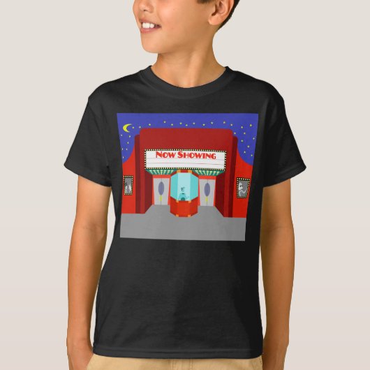 Retro Movie Theater T - Shirt (Vorderseite)