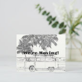 RETRO MOVING POSTCARD FEIERTAGSPOSTKARTE (Stehend Vorderseite)