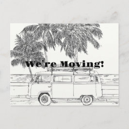 RETRO MOVING POSTCARD FEIERTAGSPOSTKARTE