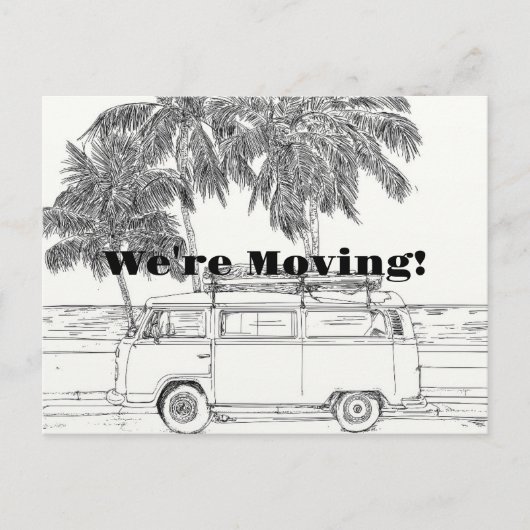 RETRO MOVING POSTCARD FEIERTAGSPOSTKARTE (Vorderseite)