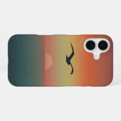 Retro Möwe iPhone 16 Hülle (Rückseite (Horizontal))