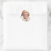 Retro Mrs. Claus Christmas Sticker (Tasche)