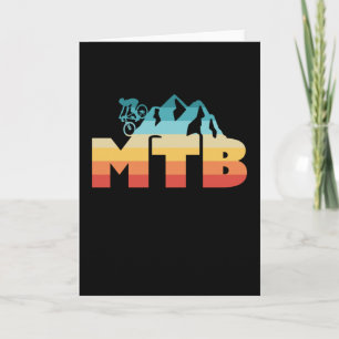 Retro MTB Vintage-Mountainbike-Geschenk Karte