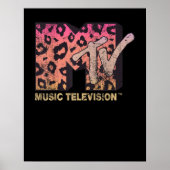 Retro-MTV-Logo-Leopard-Printmedien Poster (Vorne)