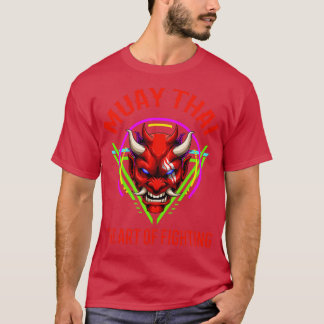 Retro Muay Thai Oni Demon Thai Boxing T-Shirt