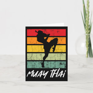 Retro Muay Thai Vintager Mixed Martial Arts Martia Karte