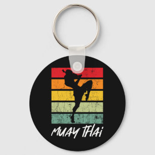 Retro Muay Thai Vintager Mixed Martial Arts Martia Schlüsselanhänger