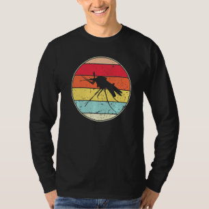 Retro-Mücke Vintage-Mücke Silhouette Tier T-Shirt