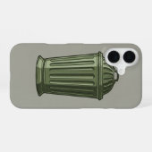 Retro-Mülleimer einfach iPhone 16 Hülle (Rückseite (Horizontal))