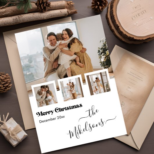 Retro Multi Foto Weihnachten