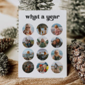 Retro Multi Foto Weihnachtskarte Feiertagskarte