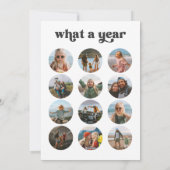 Retro Multi Foto Weihnachtskarte Feiertagskarte (Rückseite)