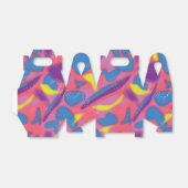 Retro Multicolor 90s Geschenkschachtel (Ungefaltet)