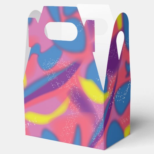 Retro Multicolor 90s Geschenkschachtel (Geöffnet)