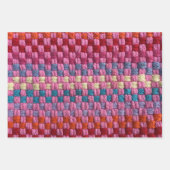 Retro Multicolor Potholder Design Geschenkpapier Set (Vorderseite 2)