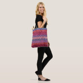 Retro Multicolor Potholder Karo Tasche (Am Model)