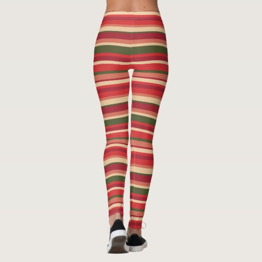 Retro Multicolor Streifen Leggings (Rückseite)