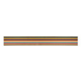 Retro Multicolour Vintage Stripe Grosgrain Ribbon Ripsband (Vorderseite)