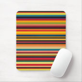 Retro Multicoloured Stripe Modern Mouse Pad Mousepad (Mit Mouse)
