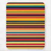 Retro Multicoloured Stripe Modern Mouse Pad Mousepad (Vorne)