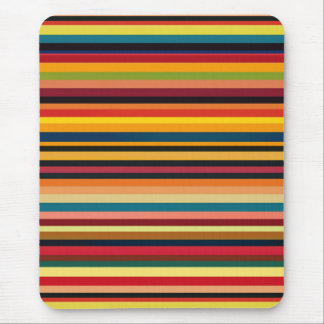 Retro Multicoloured Stripe Modern Mouse Pad Mousepad