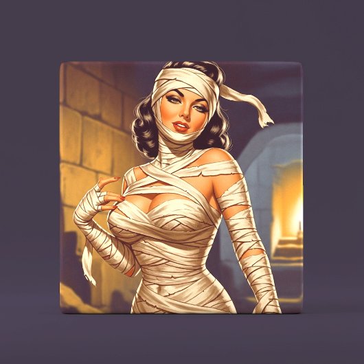 Retro-Mumie Pin-up Fliese