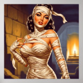 Retro-Mumie Pin-up Poster (Vorne)