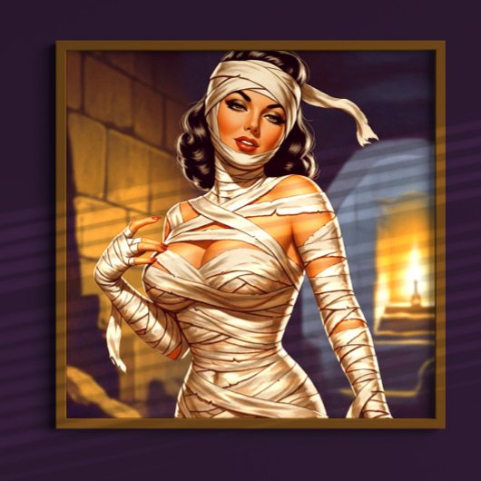 Retro-Mumie Pin-up Poster