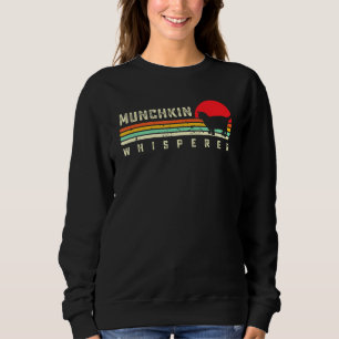 Retro Munchkin Cat Vintag Mini Cat Mama Niedliches Sweatshirt