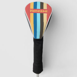 Retro Murmur Pin gestreift mit Namen Golf Headcover