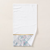 RETRO MUSCHEL AQUA SPLASH WHITE BADEZIMMER TOWEL S BADHANDTUCH SET (Handtuch)