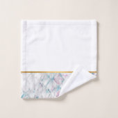 RETRO MUSCHEL AQUA SPLASH WHITE BADEZIMMER TOWEL S BADHANDTUCH SET (Waschlappen)