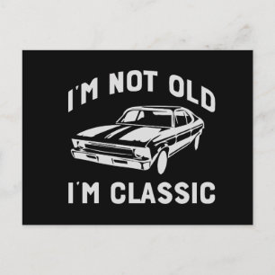 Retro Muscle Car Ich bin nicht alt, ich bin klassi Postkarte