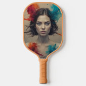 Retro Muse Pickleball Paddle Art (Vorderseite)