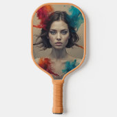 Retro Muse Pickleball Paddle Art (Rückseite)