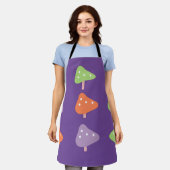 Retro Mushroom Colorful Pattern Schürze (Getragen)