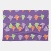 Retro Mushroom farbenfrohe Muster Geschirrtuch (Horizontal)