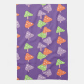 Retro Mushroom farbenfrohe Muster Geschirrtuch (Vertikal)