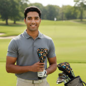 Retro Mushroom Golf Head Cover - Bold & Groovy Golf Headcover